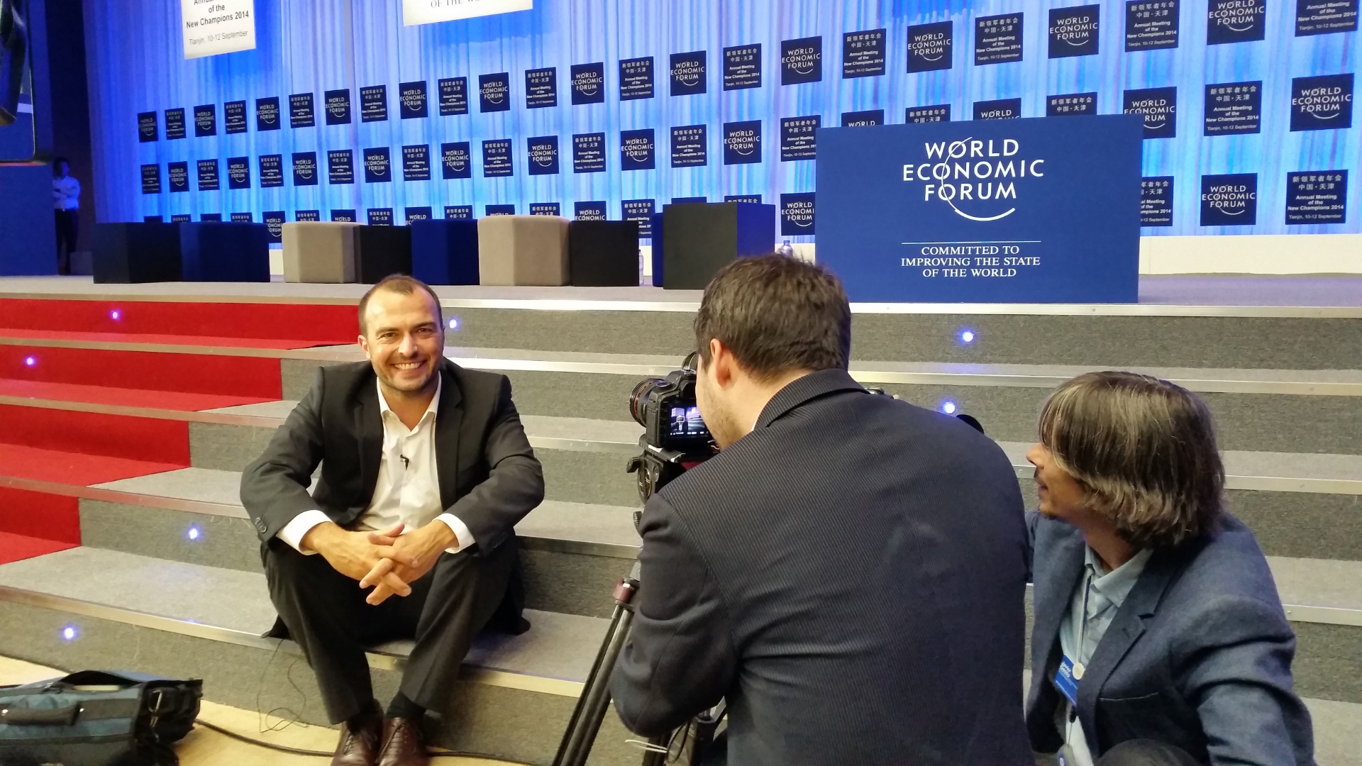 Michael Altendorf speaking at WEF China